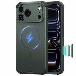 ESR Cyber Tough MagSafe maciņš iPhone 18 Pro Max / 17 Pro Max, zaļš