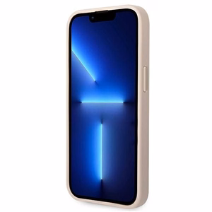 GUESS apvalks IPHONE 13 / 14 / 15 GUHCP14S4GMGPI (4G liels metāla logotips) rozā