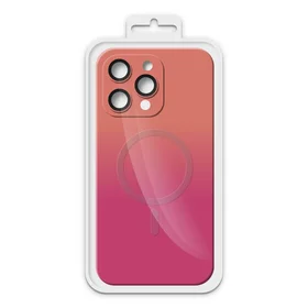 Maciņš RAINBOW MAGSAFEDO APPLE IPHONE 13 PRO MAX rozā BOX