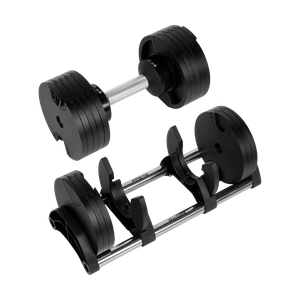 REBEL ACTIVE regulējama čuguna hantele, 36 kg, regulēšanas solis 2 kg