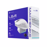 Machenike L8 Pro Bezvadu spēļu pele ar Uzlādes stacija - melns