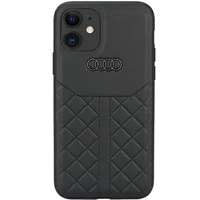 Audi īstas ādas viedtālruņa apvalks iPhone 12/12 Pro 6.1 melns
