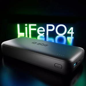 SBS Infinity внешний аккумулятор 20000mAh 10W LiFePo₄ USB-A USB-C - Чёрный