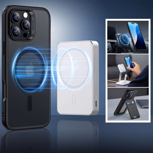 ESR Classic Hybrid Halolock MagSafe apvalks komplekts + rūdītais stikls iPhone 16 Pro Max - daļēji caurspīdīgs ar melnu rāmi