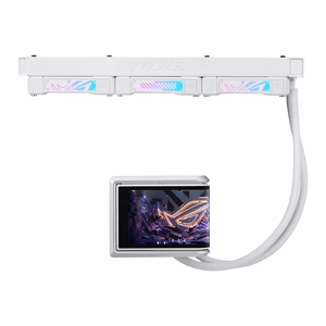 Asus ROG RYUO IV 360 ARGB - visintegrētais ūdens dzesētājs, 12 cm (balts)