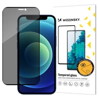 Wozinsky Privacy Glass rūdītais stikls iPhone 12 Pro / iPhone 12 ar privātuma filtru