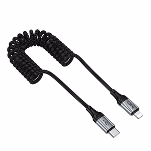 Kabelis USB-C uz Lightning Hoco PD 2,4A 1,5 m X121 melns