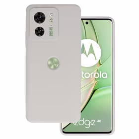 Viedtālruņa apvalks ar Silikona vieglo titāna krāsu Motorola Edge 40 5G