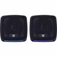 Datora skaļruņi 2.0 DEFENDER J3 2.0 6W LED USB melni