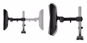 ARCTIC Z1 Monitor Arm 38"/34" ar USB Sadalītājs, Desk Mount