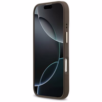 Guess viedtālruņa apvalks iPhone 17 HC MAGSAFE PU W/ 4G PU STRIPE brūns