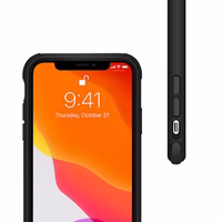 Crong Trace Clear Cover - iPhone 11 Pro maciņš (melns/melns)