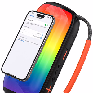 Dudao Y21 bezvadu skaļrunis ar RGB apgaismojumu Bluetooth 5.3 - melns