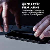 Crong Nano Glass - Shatterproof hybrid glass iPhone 16 / iPhone 15