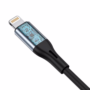 VFAN L05 Lightning–3,5 mm mini jack AUX kabelis, 1 m, pelēks