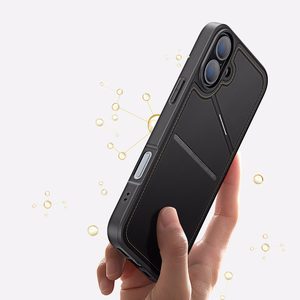 Dux Ducis Rafi II Mag viedtālruņa apvalks ar MagSafe iPhone 16 - melns