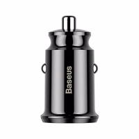 Baseus Grain automašīnas lādētājs 2x USB 5V 3.1A (melns)