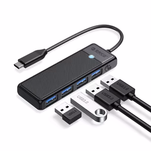 Orico PAPW4A-C3 USB Hub 4-port 4x USB-A 3.0 0.15 m - black