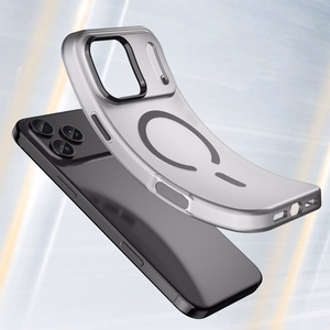 Чехол Magnetic Abrasive для iPhone 17 Pro совместимый с MagSafe - матовый чёрный