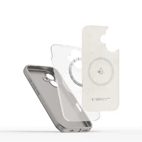 Tech-Protect Liquid Silicone MagSafe iPhone 16e viedtālruņa apvalks - pelēks