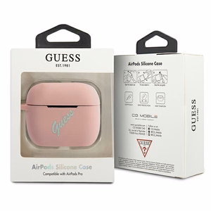 Guess GUACAPLSVSPG AirPods Pro cover rose green/pink green Silicone Vintage