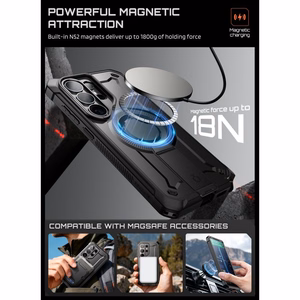Supcase Unicorn Beetle Pro Mag MagSafe 2 komplektu futrālis Samsung Galaxy S26 Ultra - melns