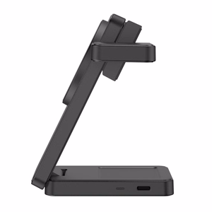 Tech-Protect A56 3-in-1 MagSafe bezvadu lādētājs ar 100 cm USB-C / USB-C kabeli – melns