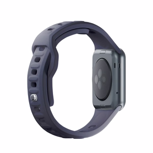 3mk silikona siksniņa Apple Watch, 42/44/45/46/49 mm, pelēks, lielais izmērs