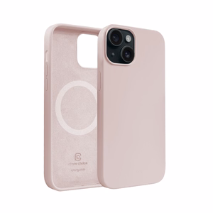 Crong Color Cover Magnetic MagSafe vāciņš ierīcei iPhone 15, smilšu rozā
