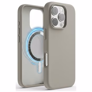 Maciņš "TM MagSafe Silicone" iPhone 15 Pro Max / Māla /