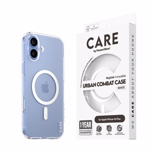 CARE by PanzerGlass Flagship viedtālruņa apvalks iPhone 16 Plus 6.7" balts/balts magnētiskais 1339