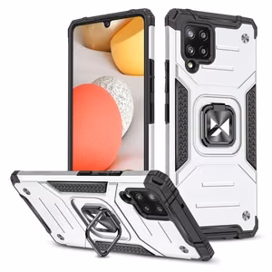 Wozinsky Ring Armor Case с подставкой прочный защищённый чехол для Samsung Galaxy A42 5G серебряный