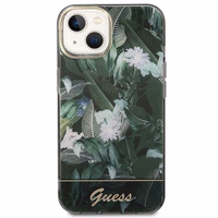 Guess Jungle kolekcija viedtālruņa apvalks iPhone 14 - zaļš