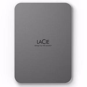 Ārējais HDD LaCie Mobile Drive Secure 4TB USB-C pelēks STLR4000400