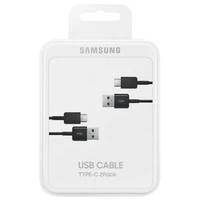 Samsung USB C kabelis 480Mbps 5A 1.5m (EP-DG930MBEGWW) - melns (komplekts, 2 gab.)