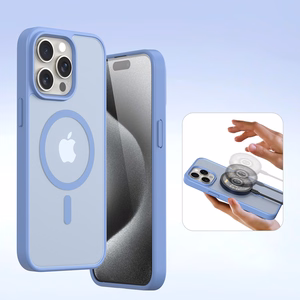 Dux Ducis Lawa ādas viedtālruņa apvalks iPhone 15 Pro - zils