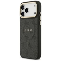 GUESS viedtālruņa apvalks (m) IPHONE 17 Pro Max ar MagSafe saderīgs PU 4G W/ Classic - melns