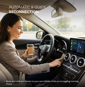 Bezvadu Apple CarPlay/Android Auto adapteris Ottocast Mini Aura CA530-T, melns