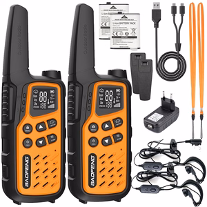 Baofeng BF-T25E rāciju komplekts, 2 gab., oranžas