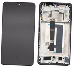 LCD screen Xiaomi Poco X6 Pro 5G ar touch screen ar frame Melns original (service pack)