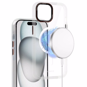 Liavec Hybrid Magnētiskais caurspīdīgs viedtālruņa apvalks Iphone 15