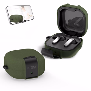 Tech-Protect Slim Hook maciņš priekš Samsung Galaxy Buds 4 / 4 Pro zaļš