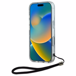 Karl Lagerfeld Zebra Ar Auklu iPhone 16 Viedtālruņa Apvalks - Violeta