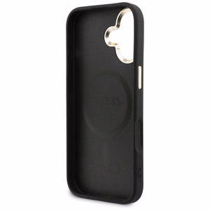 Guess Perforated 4G MagSafe maciņš for iPhone 17 - melns