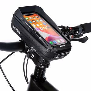 WILDMAN ceļojumu soma velosipēda stūrei ar rāvējslēdzēju, 0,6L (4 "- 7"), XT3, melna