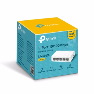 TP-Link LS1005 tīkla komutators nepārvaldāms Fast Ethernet (10/100) balta