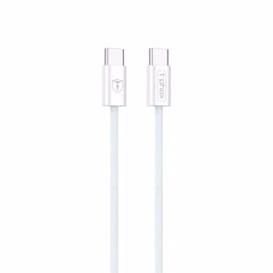 T-PHOX CC15 SERIES USB-C/USB-C CABLE 60W 3A WHITE