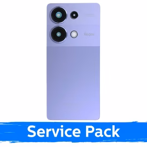 Задняя крышка совместимая с Xiaomi Redmi Note 13 Pro 4G лавандово-фиолетовая (Service Pack)