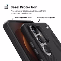 Speck Presidio2 Grip Magnet - Samsung Galaxy S26 Ultra MagSafe maciņš (melns/Slate pelēks/balts)