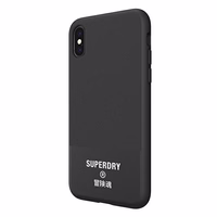 SuperDry Formēts Canvas iPhone X/Xs Maciņš melns 41544